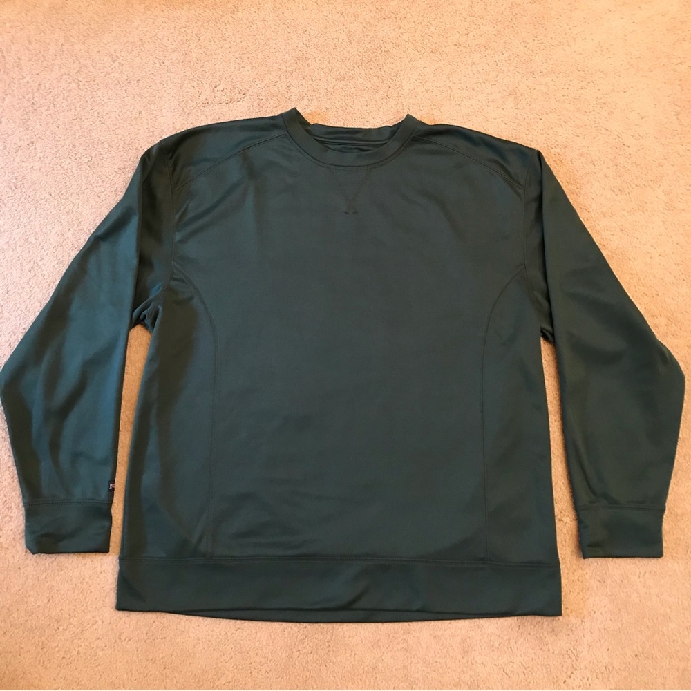 Jansport Mens Athletic Fleece Sweatshirt Size XL Hunter Green Crewneck Pullover